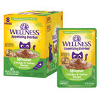 Wellness, Appetizing Entrée - Mousse Chicken & Turkey with Broth - Wet Cat Food image number null