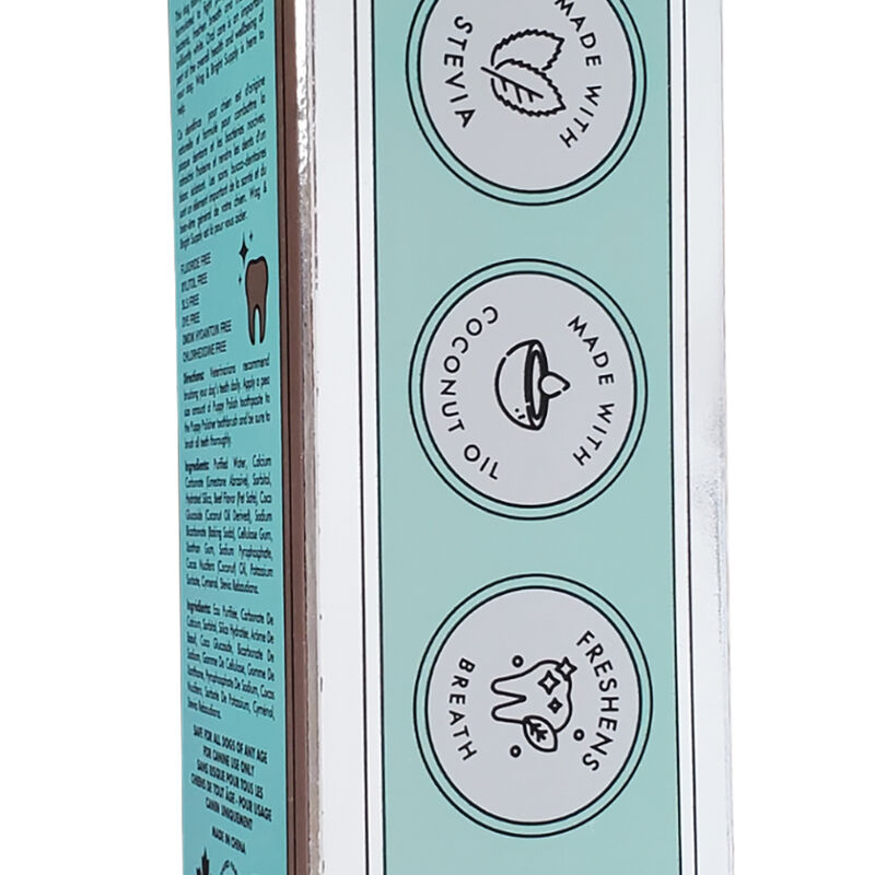 Wag & Bright Supply Co., Puppy Polish Dog Toothpaste - Filet Mignon - 100 g image number null
