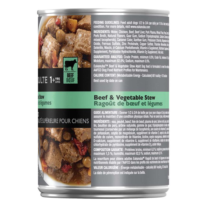 Eukanuba, Can Adult - Beef & Vegetable Stew - 354 g - Wet Dog Food image number null