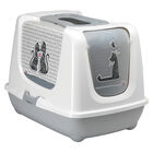 Moderna Love Letter Closed Litter Box - Grey image number null