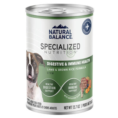 Natural Balance, Specialized Nutrition - Digestive & Immune Health Lamb & Brown Rice Formula - Wet D
