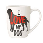 PetRageous, I Love My Dog Mug - 24 oz image number null