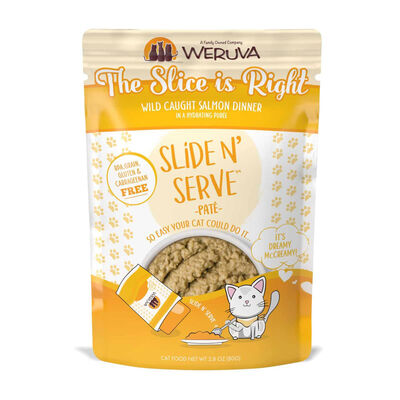 Weruva, Pouch Feline - The Slice Is Right - Salmon - 80 g - Pate - Wet Cat Food