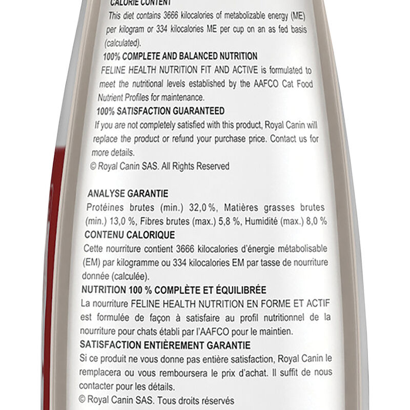 Royal Canin, Feline Health Nutrition Fit And Active Dry Adult - Dry Cat Food image number null