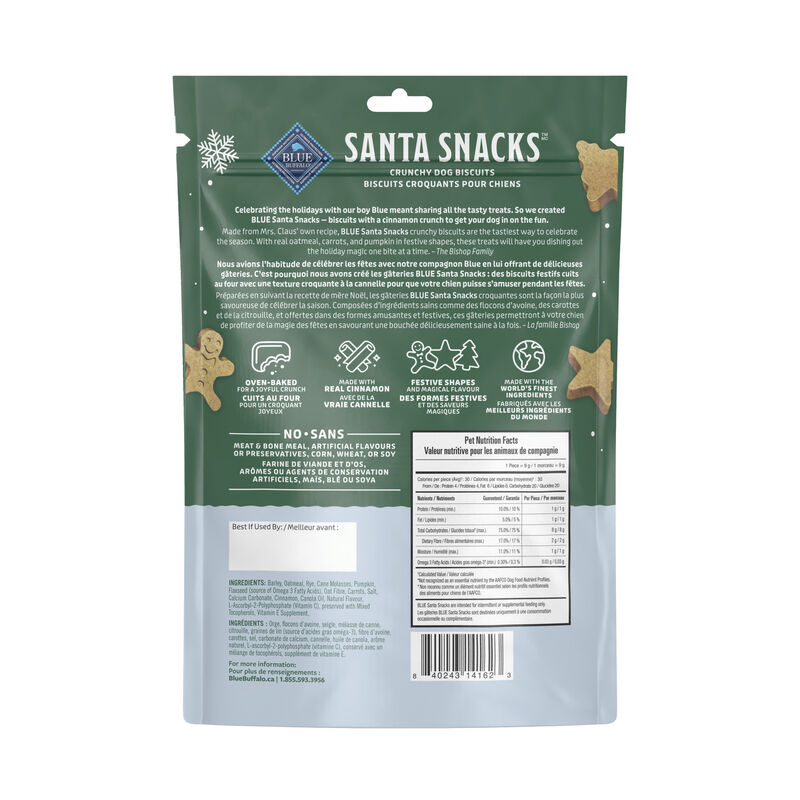 Blue Buffalo, Santa Snacks - 312 g - Dog Treat image number null