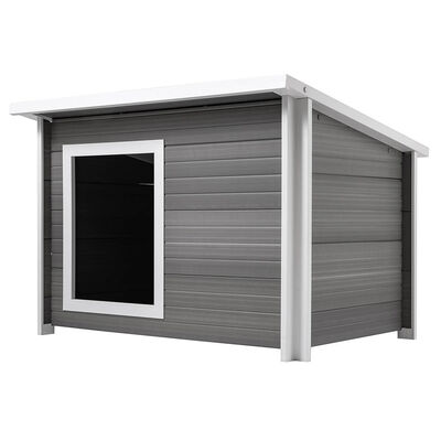 New Age Pet, Rustic Lodge Dog House, XLarge - Gray