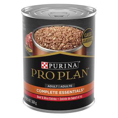 Pro Plan, Can, Adult-Complete Essentials-Beef & Rice - 369g - Wet Dog Food