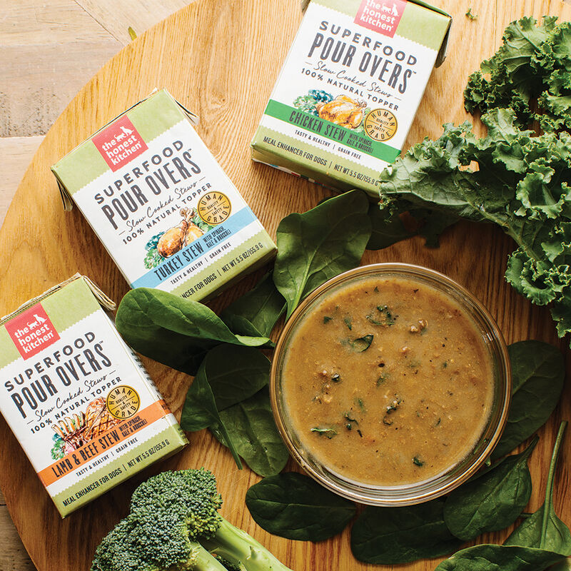 The Honest Kitchen, Superfood Pour Overs, Turkey with Spinach - Wet Dog Food image number null
