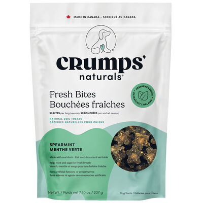 Crumps' Naturals, Fresh Bites with Spearmint - Dog Dental Treat