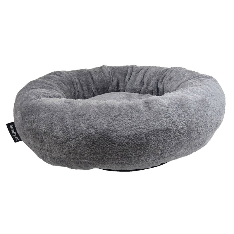 Brigade, Round Fur Bed - Grey image number null