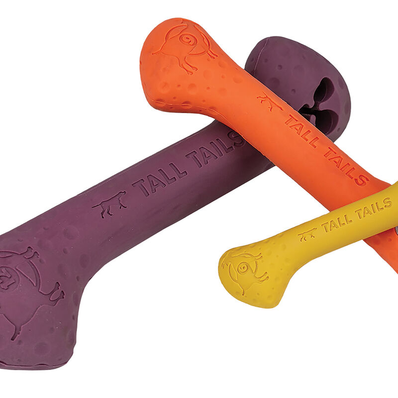 Tall Tails, GOAT Rubber Bone - 6" - Toss Dog Toy image number null
