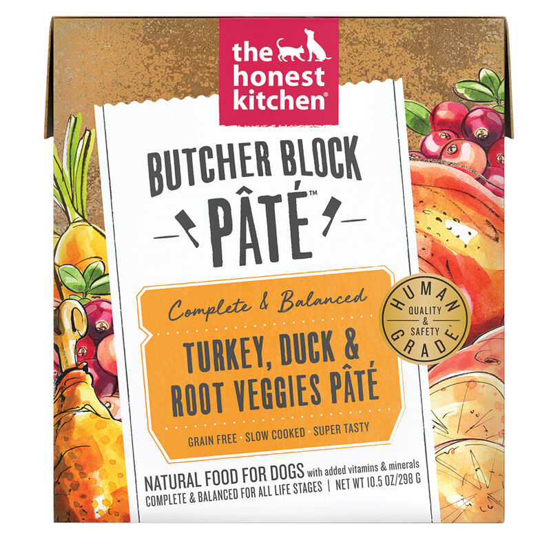 The Honest Kitchen, Butcher Block Pate, Turkey & Duck - Wet Dog Food image number null