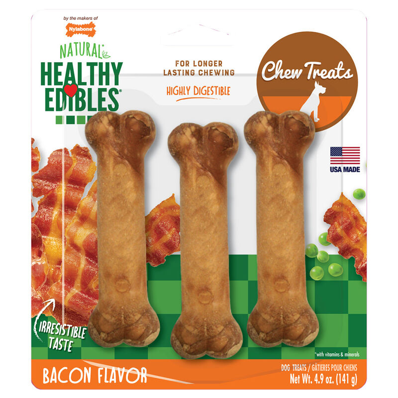 Nylabone, Healthy Edibles, Bone, Bacon Flavour image number null