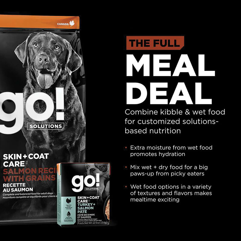 GO! SOLUTIONS, Adult LB - Skin & Coat w/ Grains - Salmon - Dry Dog Food image number null