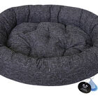 Peppy Buddies, Oval Pet Bed - Black image number null