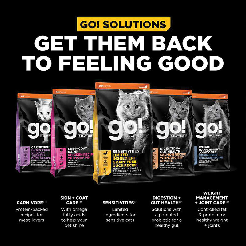 GO! SOLUTIONS, SENSITIVITIES Limited Ingredient Grain Free Duck Recipe for cats - Dry Cat Food image number null