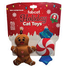 Gingerbread & Peppermint Cat Toy - 2 Pack image number null