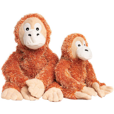 FabDog, Fluffy Dog Toy - Orangutan