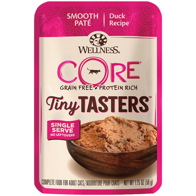 Wellness, Pouch, Feline Adult - Core Tiny Tasters - Duck - 50 g - Wet Cat Food image number null