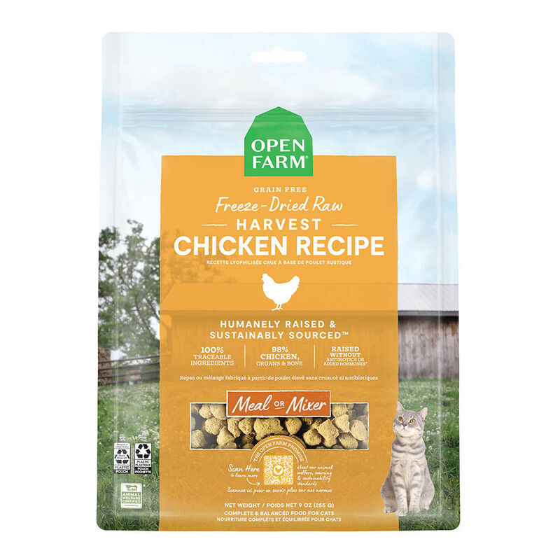 Open Farm, Freeze Dried Raw Morsels - Harvest Chicken - Freeze Dried Cat Food image number null