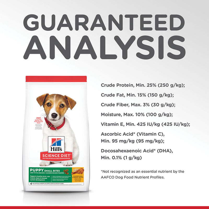Science Diet, Puppy Small Bites Chicken Meal & Barley Recipe Dry Dog Food - Dry Dog Food image number null