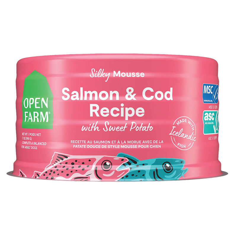 Open Farm, Can, Adult Dog - Salmon & Cod with Sweet Potato image number null