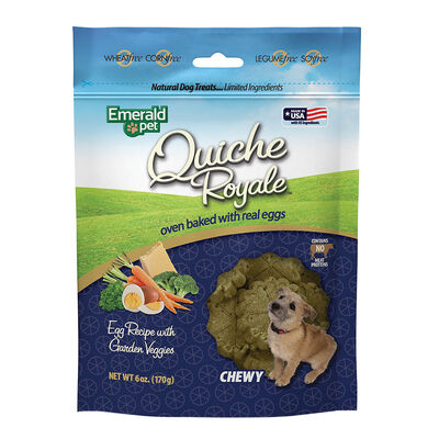 Emerald Pet, Quiche Royale, Garden Veggie Chewy Treats - 170 g