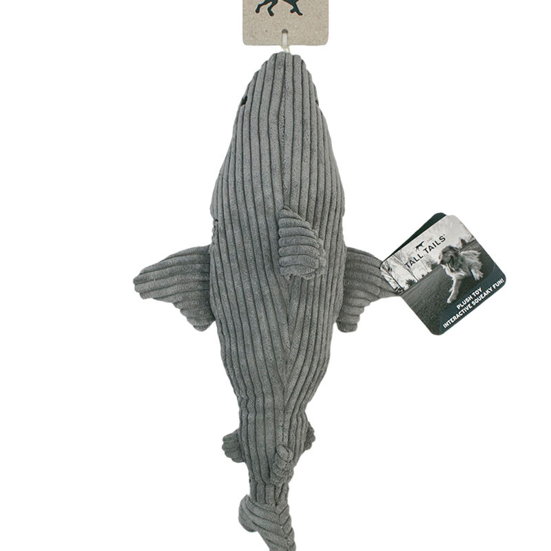 Tall Tails, Shark - Grey - 14" - Plush Dog Toy image number null
