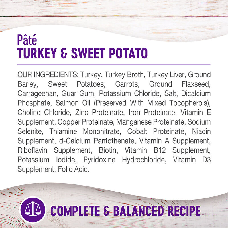 Wellness, Canned Dog Food, Complete Health, Turkey & Sweet Potato - Wet Dog Food image number null