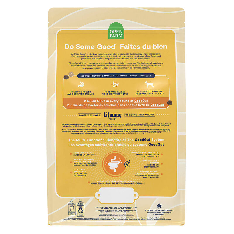 Open Farm, GoodGut Harvest Chicken Recipe - Dry Dog Food image number null