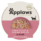 Applaws, Pot, Feline Adult - Tuna Fillet w/ Shrimp- 60 g - Wet Cat Food image number null