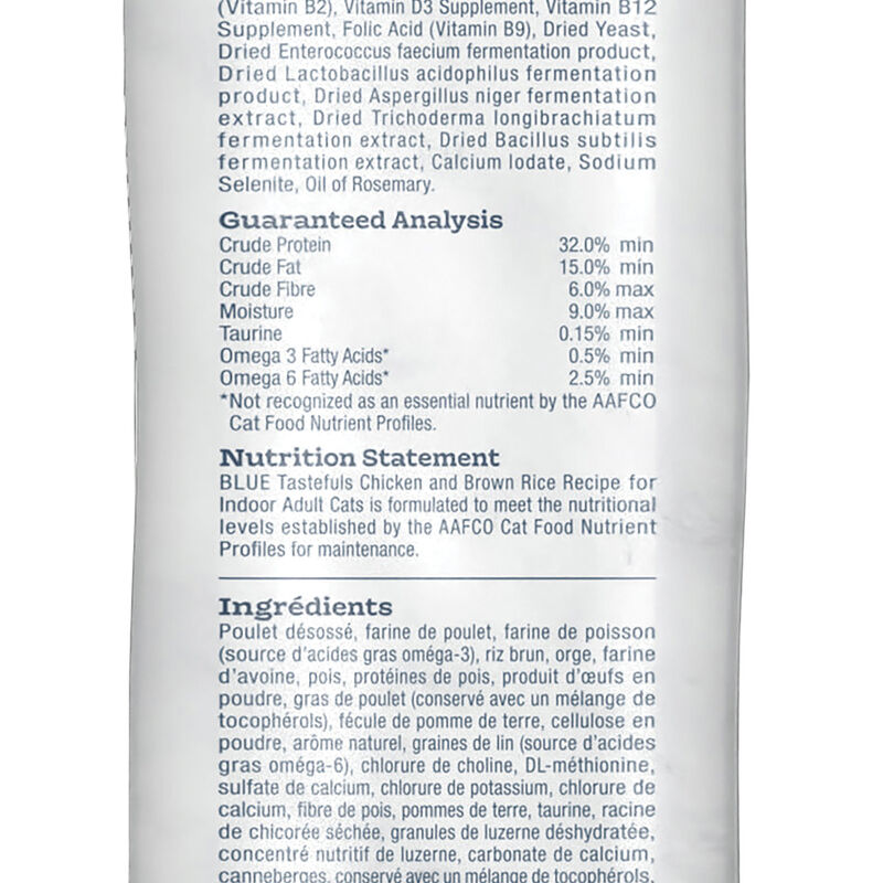 Blue Buffalo Tastefuls Indoor Health Natural Adult Dry Cat Food, Chicken & Brown Rice image number null