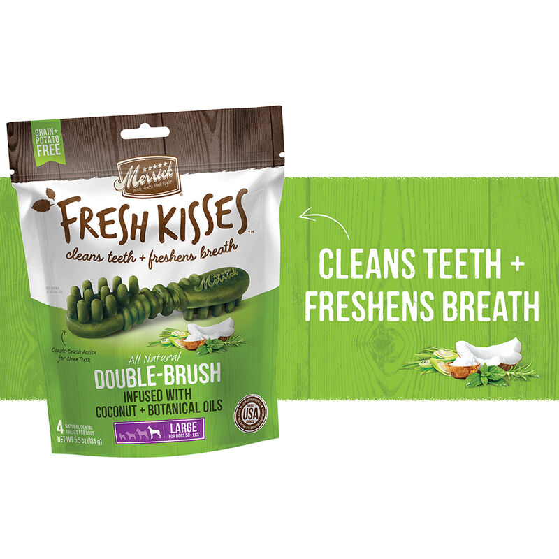 Merrick, Fresh Kisses Brush - Coconut - Dog Treat image number null