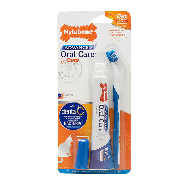 Nylabone, Advanced Oral Care for Cats, Dental Kit image number null