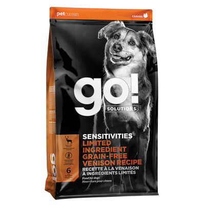 GO! SOLUTIONS, SENSITIVITIES Limited Ingredient Grain Free Venison Recipe for dogs - Dry Dog Food