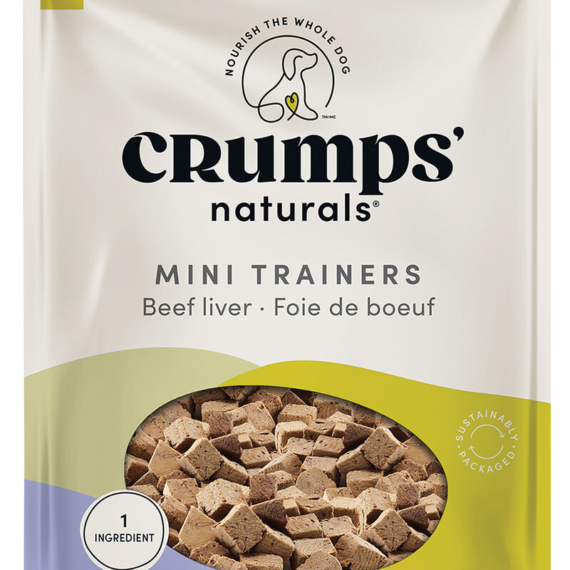 Crumps' Naturals, Mini Trainers Freeze Dried Beef Liver - Freeze Dried Dog Treat image number null
