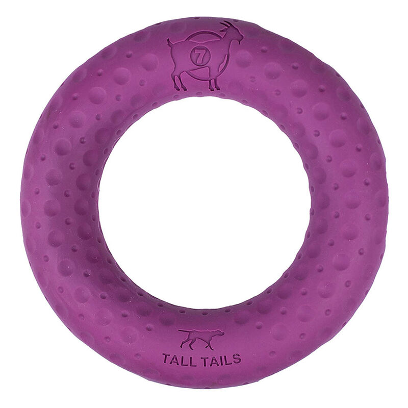 Tall Tails, GOAT Rubber Ring - 7" - Toss Dog Toy image number null