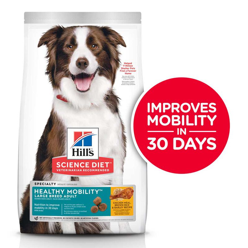 Science Diet, Adult Healthy Mobility Large Breed Chicken Meal, Rice & Barley Dry Dog Food - Dry Dog image number null