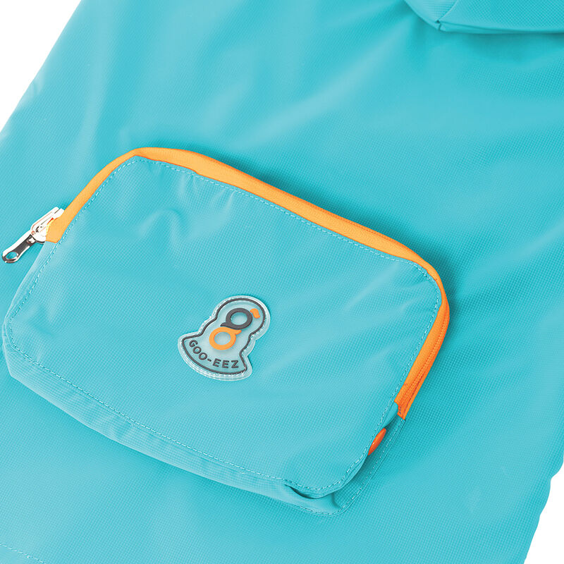 Hooded Rain Poncho - Turquoise image number null