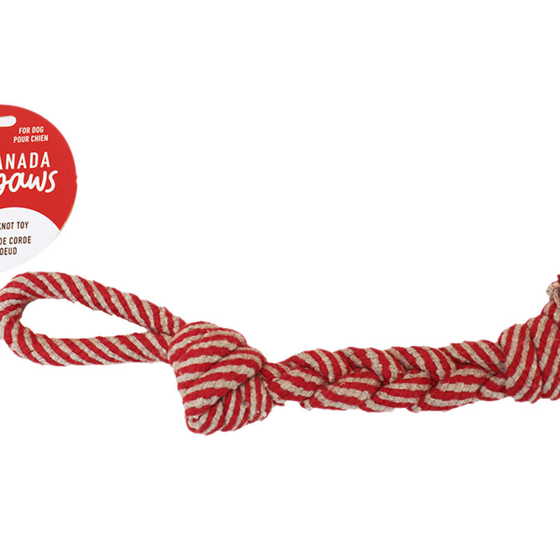 Canada Paws, Rope Knot - 10.5" - Tug Dog Toy image number null