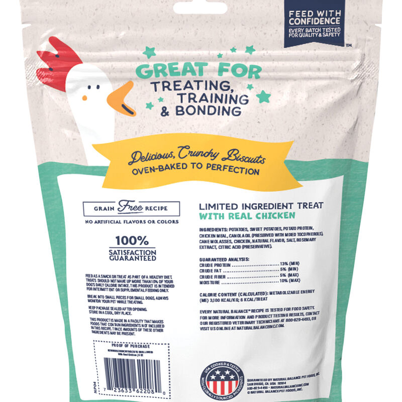 Natural Balance, Limited Ingredient Dog Treats Small Breed, Potato & Chicken - 227 g - Dog Biscuit image number null