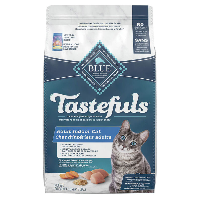 Blue Buffalo Tastefuls Indoor Health Natural Adult Dry Cat Food, Chicken & Brown Rice image number null