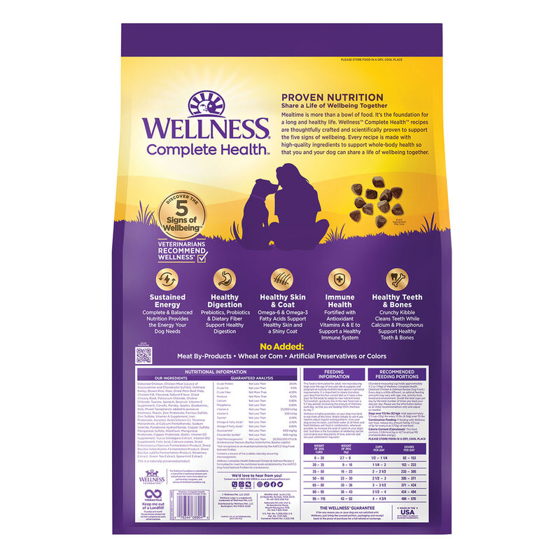 Wellness, Complete Health, Chicken - Dry Dog Food image number null