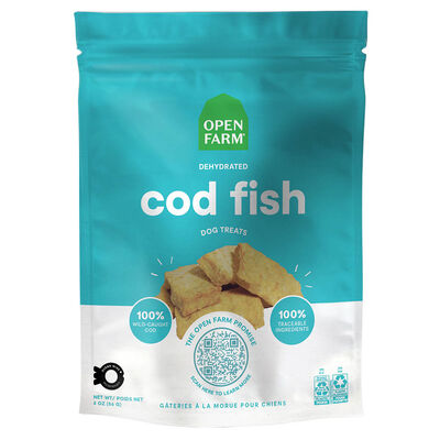 Open Farm, Dehydrated Cod Fish Dog Treats - 56 g - Dog Treat