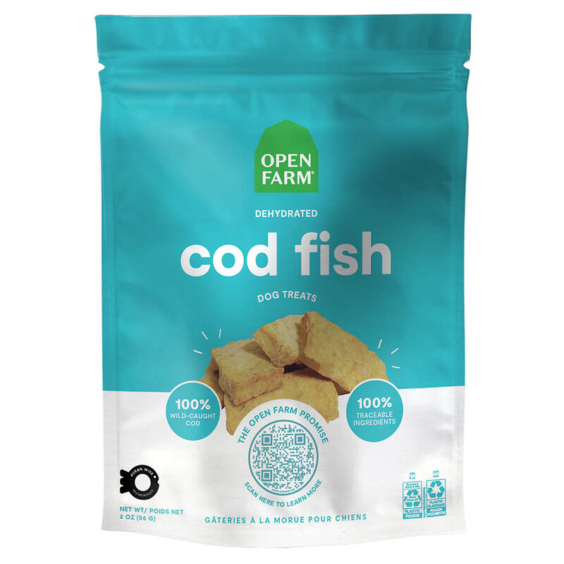 Open Farm, Dehydrated Cod Fish Dog Treats - 56 g - Dog Treat image number null