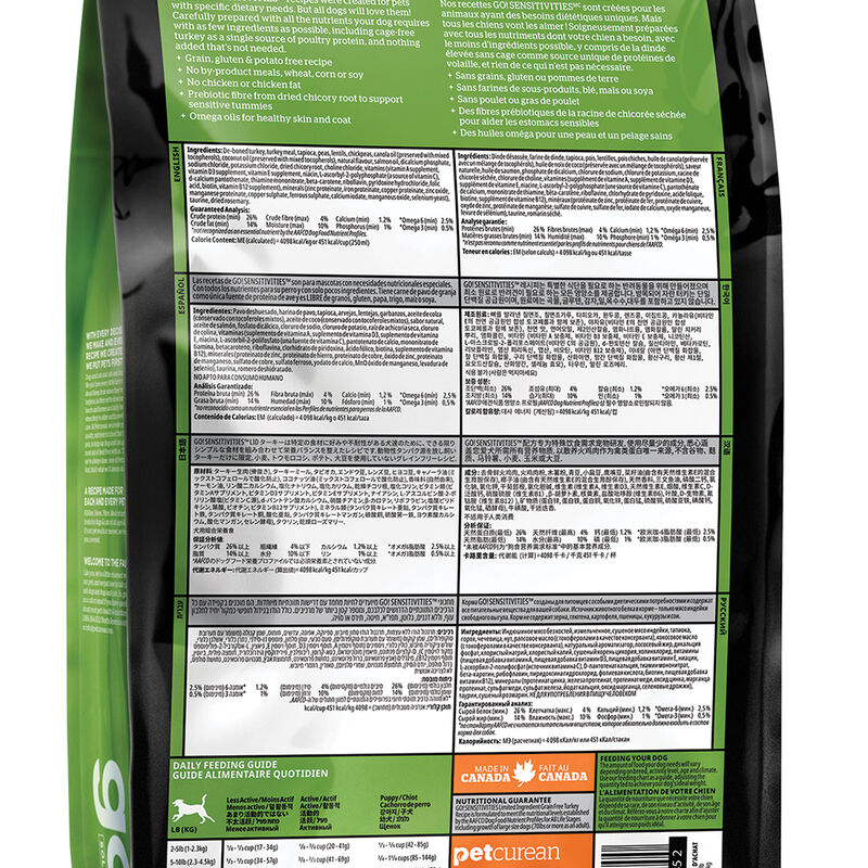 GO! SOLUTIONS, SENSITIVITIES Limited Ingredient Grain Free Turkey Recipe for dogs - Dry Dog Food image number null