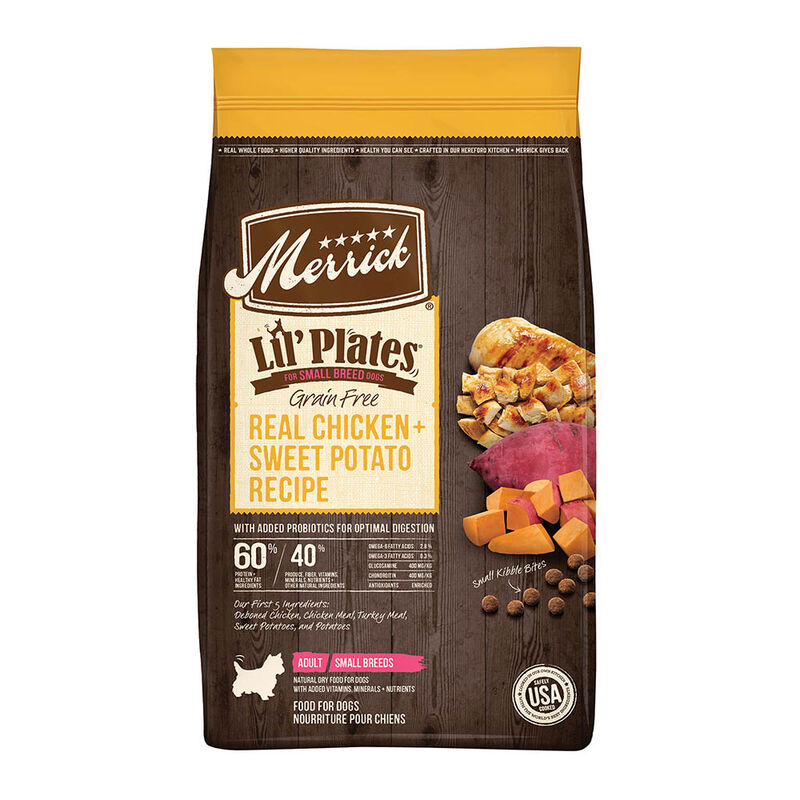 Merrick, Lil'Plates G/F Real Chkn + Sweet Potato - Dry Dog Food image number null