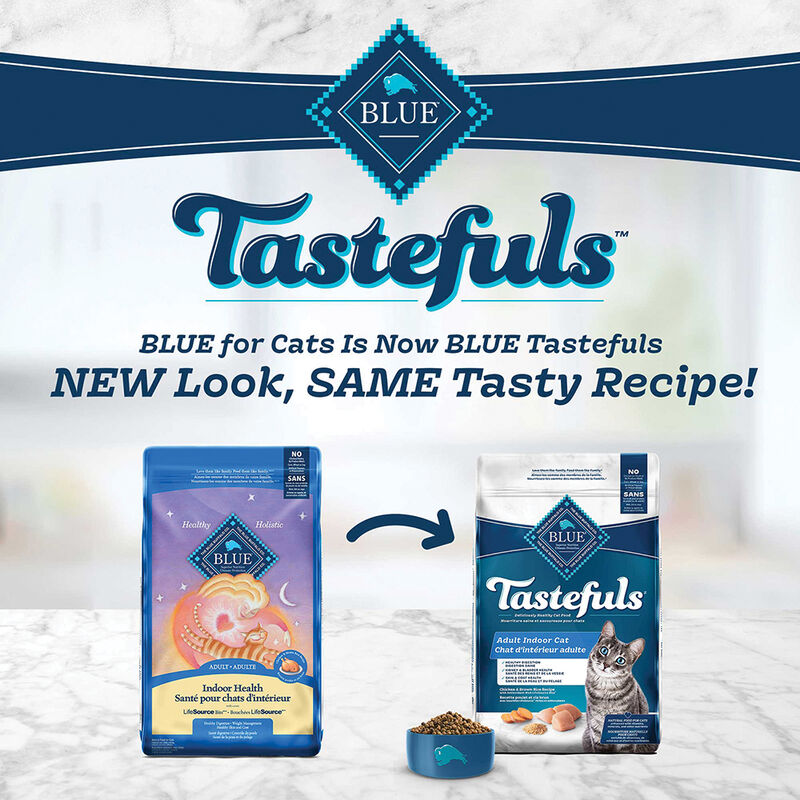 Blue Buffalo Tastefuls Indoor Health Natural Adult Dry Cat Food, Chicken & Brown Rice image number null