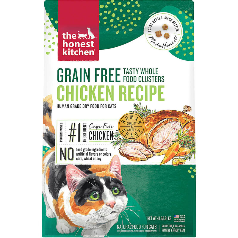 The Honest Kitchen, Grain Free Whole Food Clusters, Chicken Recipe - Dry Cat Food image number null