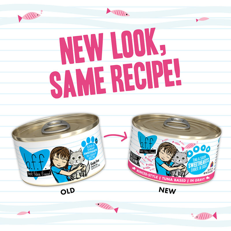 Weruva, Can Feline  - Tuna & Shrimp Sweethearts-156 g - Minced - Wet Cat Food image number null